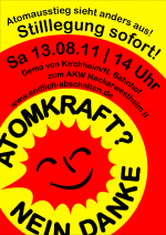 13.08. Demo Plakat